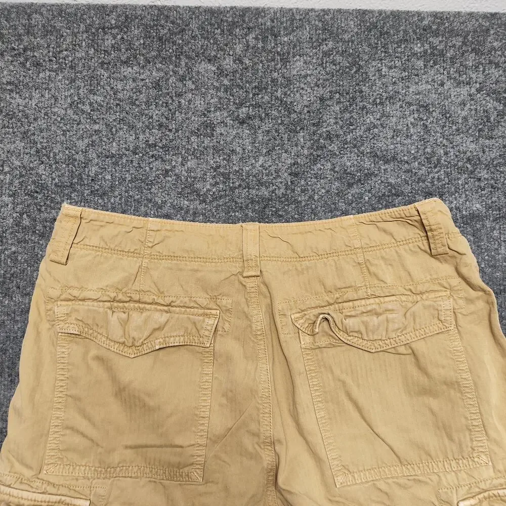 Banana Republic Shorts Mens 32 Beige Cargo Cotton Canvas Relaxed Fit Pockets